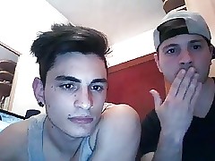 2 Spanish Interesting Boys Encircling Successfully Cocks 1st Length of existence Heavens Cam
