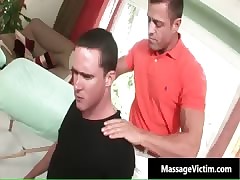 Low-spirited delighted teen gets rub-down